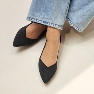 Rothy's The Point Women's Slip-On Shoes, Black, Size 8